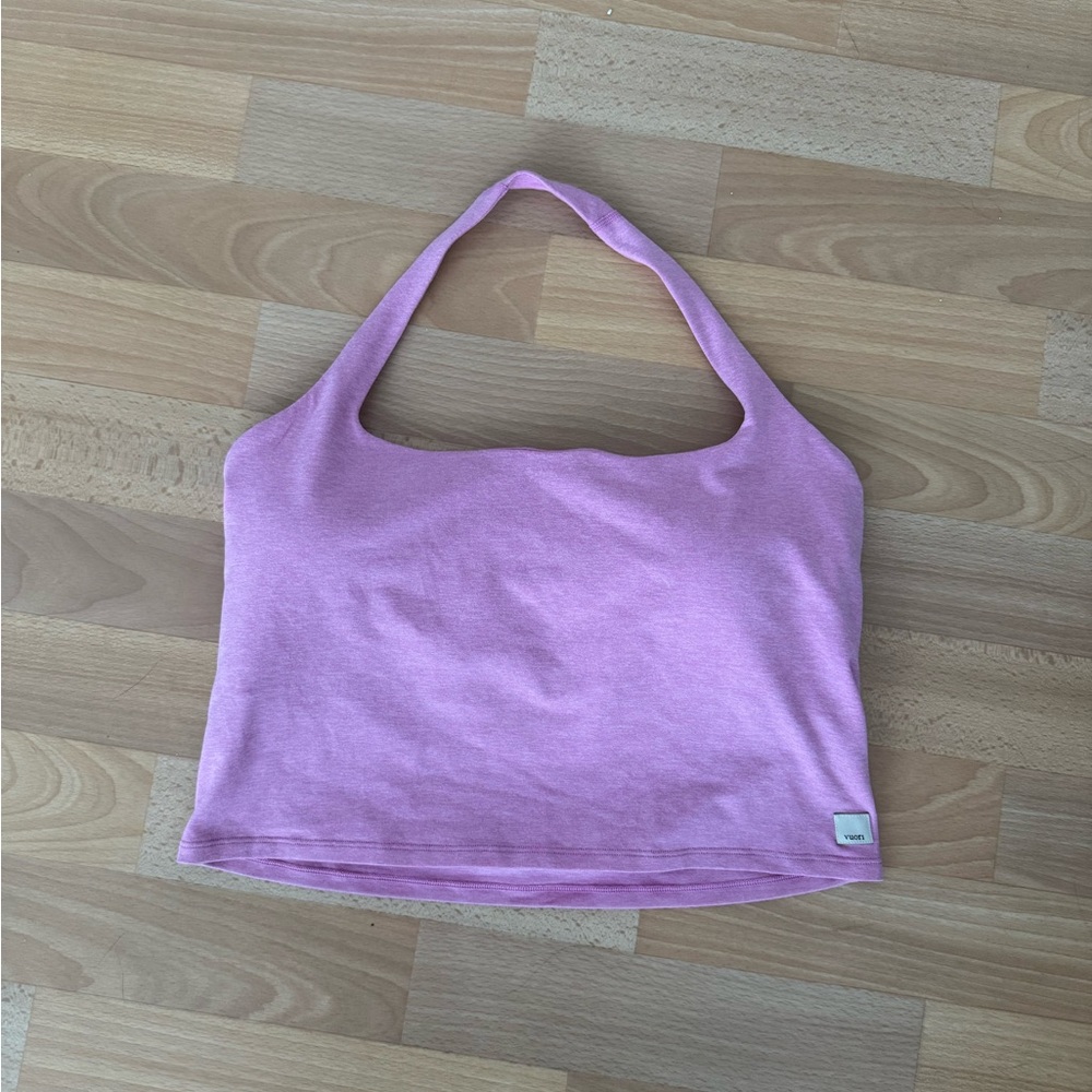 Vuori Pink Halo Halter Top